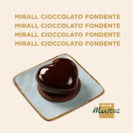 GLASSA A SPECCHIO CIOCCOLATO FONDENTE MIRALL 3 KG - MASTER MARTINI AF23EA | Certificazioni: senza glutine, senza grassi idrogena