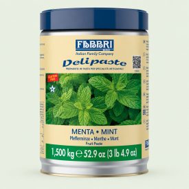 DELIPASTE MINT 1.50 KG - FABBRI | Fabbri | Certifications: kosher, gluten free, vegan; Pack: can of 1,5 kg.; Product family: fla