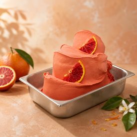 RUBY ORANGE ICE CREAM PASTE 3 KG. - MEC3 | MEC3 | Certifications: halal, gluten free, diary free, vegan; Pack: bucket of 3 kg; P