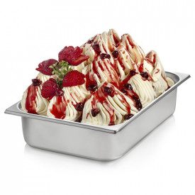 WILD STRAWBERRIES CREAM | Rubicone | Certifications: halal, kosher, gluten free, dairy free, vegan; Pack: box of 6 kg.-2 buckets