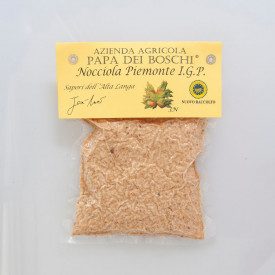 HAZELNUT FLOUR 1 KG. - IGP PIEDMONT | Papa dei Boschi | Certifications: igp, vegan; Pack: bag of 1 kg (vacuum-packed).; Product 