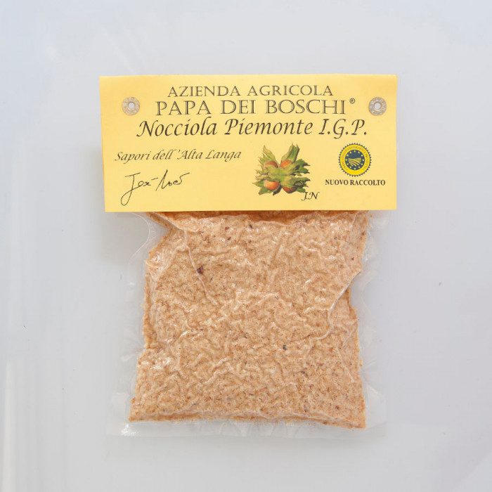 HAZELNUT FLOUR 1 KG. - IGP PIEDMONT | Papa dei Boschi | Certifications: igp, vegan; Pack: bag of 1 kg (vacuum-packed).; Product HAZELNUT FLOUR 1 KG. - IGP PIEDMONT | Papa dei Boschi | Certifications: igp, vegan; Pack: bag of 1 kg (vacuum-packed).; Product