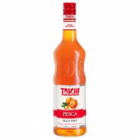 PEACH SYRUP | Toschi Vignola | Certifications: vegan; Pack: bottle of 1.32 kg.; Product family: toppings and syrups | High conce