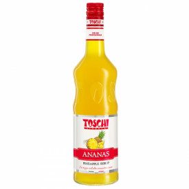 PINEAPPLE SYRUP | Toschi Vignola | Certifications: vegan; Pack: box of 7.92 kg.-6 bottles of 1.32 kg.; Product family: toppings 