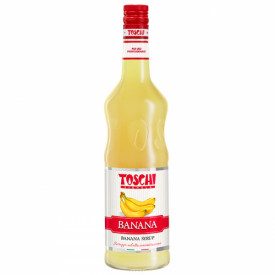 BANANA SYRUP | Toschi Vignola | Certifications: vegan; Pack: box of 7.92 kg.-6 bottles of 1.32 kg.; Product family: toppings and