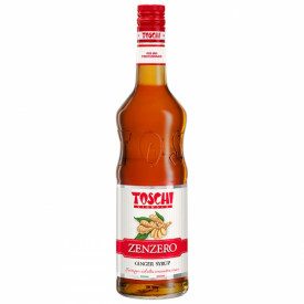 GINGER SYRUP | Toschi Vignola | Certifications: vegan; Pack: box of 7.92 kg.-6 bottles of 1.32 kg.; Product family: toppings and