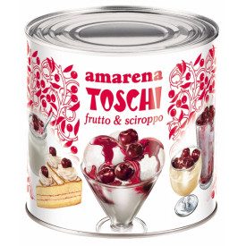 SOUR CHERRY 18/20 - 2.75 Kg. | Toschi Vignola | Certifications: vegan; Pack: 1 can of 2.75 kg.; Product family: fruit ripples | 