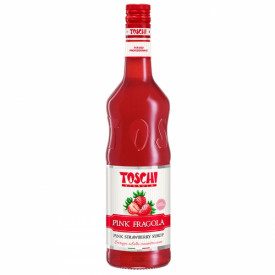 PINK STRAWBERRY SYRUP-MILK FRIENDLY | Toschi Vignola | Certifications: vegan; Pack: box of 7.92 kg.-6 bottles of 1.32 kg.; Produ