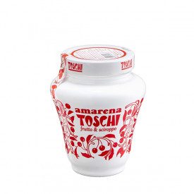 Buy online SOUR CHERRY 16/18 - ANPHORETTE 510 Gr. Toschi Vignola | 1 anphorette of 510 gr. | Whole sour cherries in syrup for de