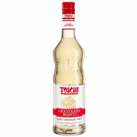 WHITE CHOCOLATE SYRUP | Toschi Vignola | Certifications: vegan; Pack: box of 7.92 kg.-6 bottles of 1.32 kg.; Product family: top