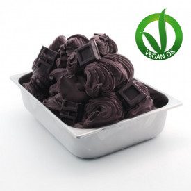 SUPER BLACK CHOCOLATE BASE | Leagel | box of 12,8 kg. | A super dark chocolate gelato base, to be mixed with water. Veganok Cert