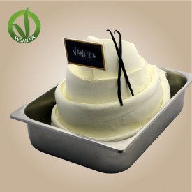 SOY BASE VANILLA WITH FRUCTOSE | Leagel | bag of 1,25 kg. | Soy complete gelato base, Vanilla flavor. Veganok Certified. Certifi