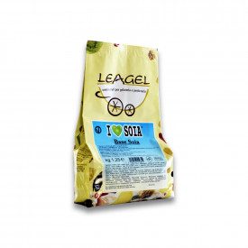 SOY BASE COCOA WITH FRUCTOSE | Leagel | bag of 1,25 kg. | Soy complete gelato base, Chocolate flavor. Veganok Certified. Certifi
