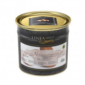 PASTA NOCCIOLA PIEMONTE IGP - LINEA GOLD | Leagel | secchiello da 3,5 kg. | Pasta pura di nocciole. Certificata IGP Piemonte. Ve