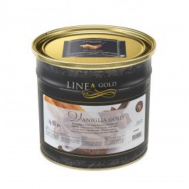 MADAGASCAR BOURBON VANILLA PASTE-GOLD LINE | Leagel | bucket of 3,5 kg. | Bourbon Vanilla paste from Madagascar. Vegan ok Certif