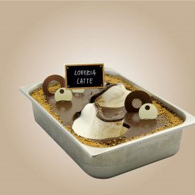 Buy LOVERIA MILK CHOCOLATE CREAM - 5.5 Kg. | Leagel | bucket of 5,5 kg. | Milx and chocolate flavor ripple cream, cremino style.