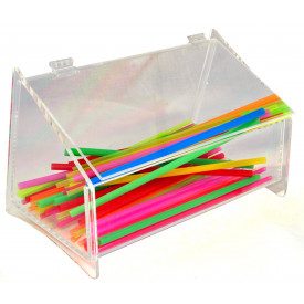 Buy online PLEXIGLASS SPOONS HOLDER-CM. 25 Gelq Accessories | 1 piece. | Plexiglass box for straws and spoons.