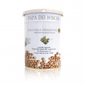 IGP PIEDMONT HAZELNUT PASTE 5 KG | Papa dei Boschi | Certifications: igp, vegan; Pack: single can - 5 kg.; Product family: nut p