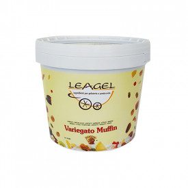 Acquista VARIEGATO MUFFIN | Leagel | secchiello da 5 kg. | Crema di cioccolato ricca di croccanti pepite.