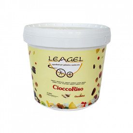Buy CIOCCORISO CREAM (PUFFED RICE WHITE CHOCOLATE) | Leagel | bucket of 4 kg. | Cream of white chocolate enriched with crispy pu