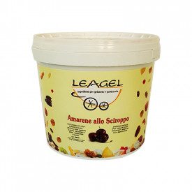 Acquista AMARENE ALLO SCIROPPO | Leagel | secchiello da 6 kg. | Amarene in sciroppo per variegare e decorare.