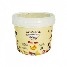 Buy BANANA PASTE | Leagel | bucket of 3,5 kg. | Banana ice cream paste (puree)