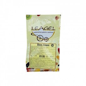 VEGAN BASE | Leagel | bag of 1,1 kg. | A white Base ready for Vegan ice cream making. VeganOk Certified Certifications: gluten f