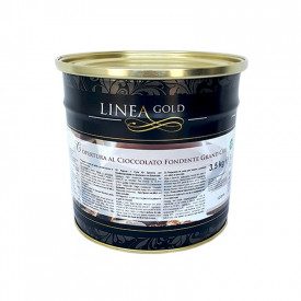 COPERTURA FONDENTE GRAND CRU - LINEA GOLD | Leagel | secchiello da 3,5 kg. | Copertura al cioccolato fondente di alta qualità. C