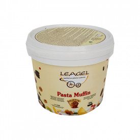 MUFFIN PASTE | Leagel | bucket of 3,5 kg. | Muffin Flavored gelato paste. Certifications: gluten free; Pack: bucket of 3,5 kg.; 