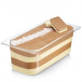 SALTED CARAMEL CREMINO | Rubicone | Certifications: gluten free; Pack: box of 10 kg. - 2 buckets of 5 kg.; Product family: cream