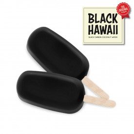 Acquista COPERTURA BLACK HAWAII Rubicone | scatola da 6 kg. - 4 secchielli da 1,5 kg. | Copertura per gelato su stecco al gusto 