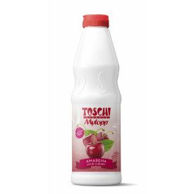 Gelq.it | Buy online TOPPING SOUR CHERRY - 1 Kg. | Bottle of 1 kg. | High quality ripple cream to garnis