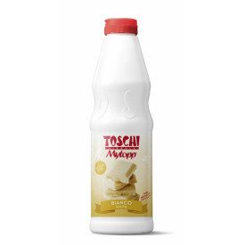 Gelq.it | Buy online TOPPING WHITE (WHITE CHOCOLATE) Toschi Vignola | box of 5.4 kg.-6 bottles of 0.9 kg. | High quality ripple 