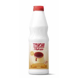 Gelq.it | Buy online TOPPING CARAMEL - 1Kg. Toschi Vignola | bottle of 1 kg. | High quality ripple cream to garnish gelato and s