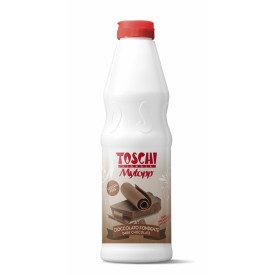 TOPPING DARK CHOCOLATE | Toschi Vignola | Certifications: vegan; Pack: box of 5.4 kg.-6 bottles of 0.9 kg.; Product family: topp