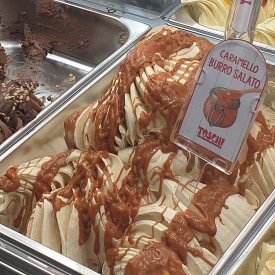 SALTED BUTTER CARAMEL ICE CREAM PASTE 3,5 KG - TOSCHI | Toschi | Pack: bucket of 3.5 kg.; Product family: flavoring pastes | A g