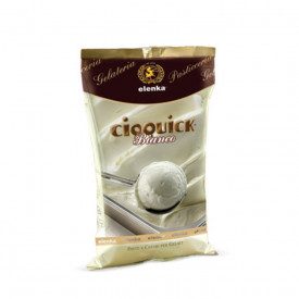 CIOQUICK WHITE ELENKA 1.6 kg - WHITE CHOCOLATE GELATO BASE | Elenka | Pack: bags of 1.6 kg.; Product family: ice cream bases | C