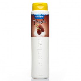 TOPPING STRAWBERRY ELENKA - 1 kg. | Elenka | Pack: pet bottle of 1 kg.; Product family: toppings and syrups | Cream to garnish i