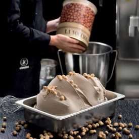 HAZELNUT P PASTE ELENKA 414 | Pack: buckets of 5.5 kg.; Product family: hazelnut pastes | Pure Hazelnut paste, mild roasting.