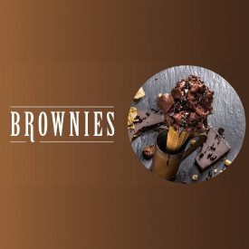 BROWNIES GELATO BASE ELENKA - 1,6 KG. | Elenka | Pack: bag of 1.6 kg.; Product family: ice cream bases | Complete gelato base to