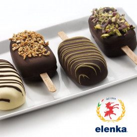 Acquista COPERTURA VERDE PISTACCHIO | Elenka | secchielli da 2,5 kg. | Copertura verde al gusto pistacchio e mandorla per gelati