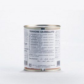 Acquista TORRONE GRANELLATO | Elenka | lattine da 0,5 kg. | Granella di torrone per decorare e per la realizzazione del gelato a