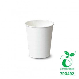 4OZ HOT DRINK BIO CUP COMPOSTABLE - WHITE | SDG | Certifications: bio; Pack: pieces per box: 1.000; Product family: paper cups a