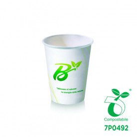 Gelq.it | Buy online 4OZ HOT DRINK BIO CUP - COMPOSTABLE - BIOPLAT Scatolificio del Garda | pieces per box: 1.000 | Cup of 4 OZ 
