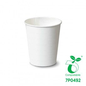 Gelq.it | Buy online 6OZ HOT DRINK BIO CUP - COMPOSTABLE - WHITE Scatolificio del Garda | pieces per box: 1.000 | Paper Cup of 6