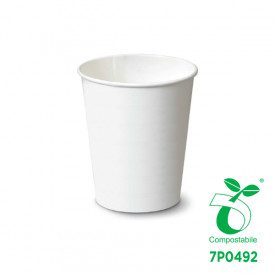 6OZ HOT DRINK BIO CUP - COMPOSTABLE - WHITE | SDG | Certifications: bio; Pack: pieces per box: 1.000; Product family: paper cups