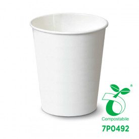 Gelq.it | Buy online 12OZ HOT DRINK BIO CUP - COMPOSTABLE - WHITE Scatolificio del Garda | pieces per box: 1.000 | Cup of 12 OZ 