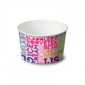 200 ML GELATO PAPER CUP MOD. 130 - TEXT | SDG | Pack: pieces per box: 2.010; Product family: paper cups and plastic cups | 200 m