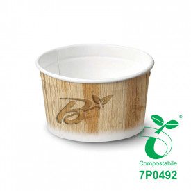 200 ML BIO GELATO PAPER CUPS MOD.130 - COMPOSTABLE | SDG | Certifications: bio; Pack: pieces per box: 2.010; Product family: pap