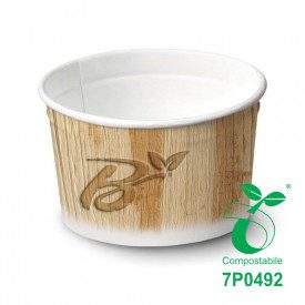 265 ML BIO GELATO PAPER CUPS MOD.200B - COMPOSTABLE | SDG | Certifications: bio; Pack: pieces per box: 1.350; Product family: pa